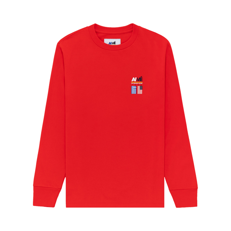 Aimé Leon Dore 38 Gs Offshore Long Sleeve Tee 'red'