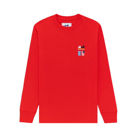 Aimé Leon Dore 38 Gs Offshore Long Sleeve Tee 'red'