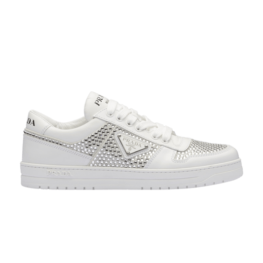 Prada Wmns Leather Sneaker 'crystals White'