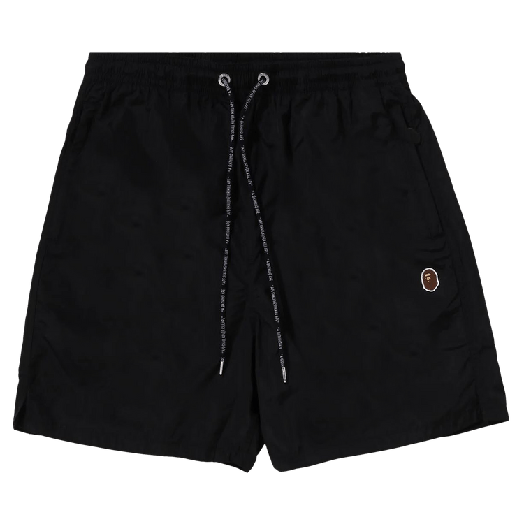 Bape Ape Head One Point Beach Shorts 'black'