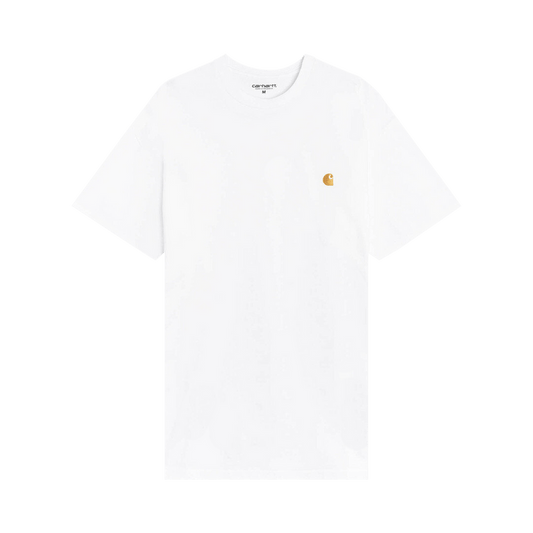 Carhartt Wip Short Sleeve Chase T Shirt 'white/gold'