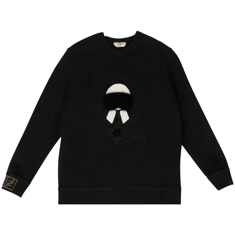 Fendi X Karl Lagerfield Karl Monster Sweatshirt 'black'