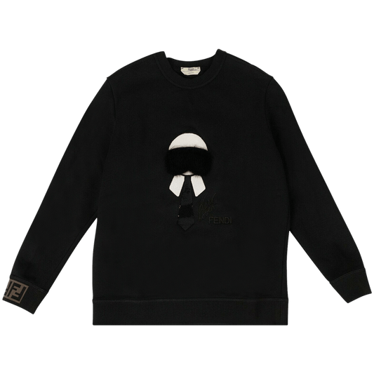 Fendi X Karl Lagerfield Karl Monster Sweatshirt 'black'