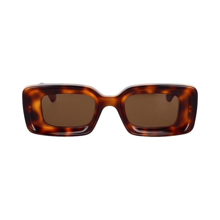 Loewe Chunky Anagram Sunglasses 'dark Havana/brown'