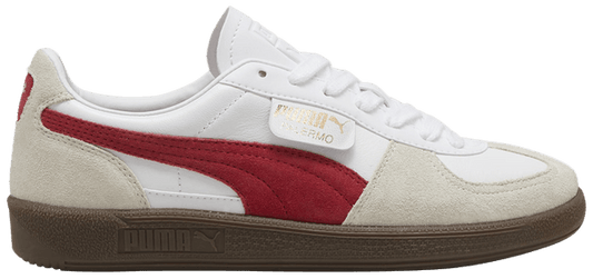 Palermo Leather 'white Club Red'
