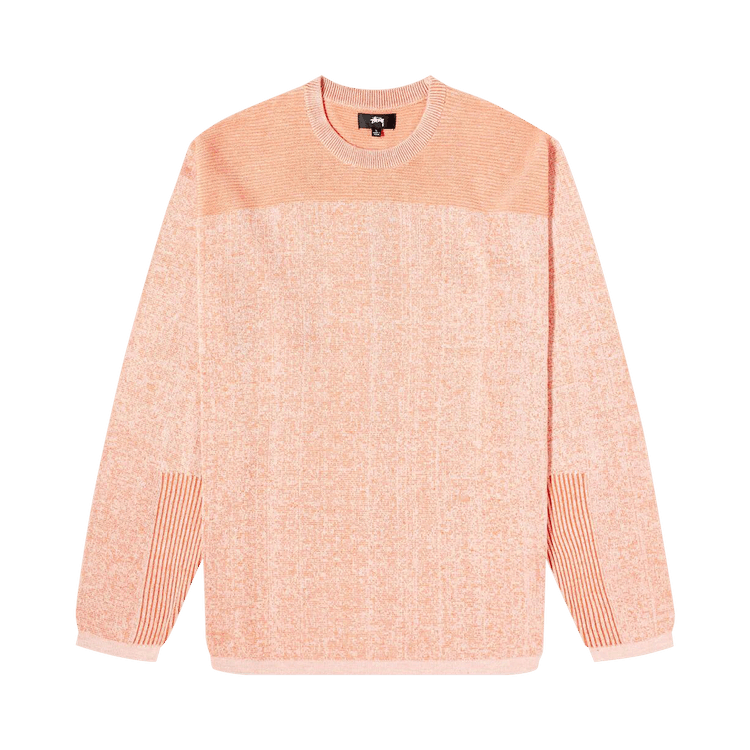Stussy Engineered Panel Sweater 'orange'