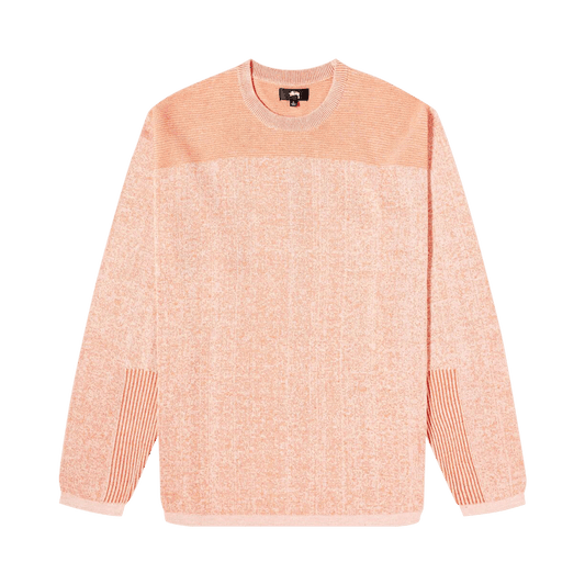 Stussy Engineered Panel Sweater 'orange'
