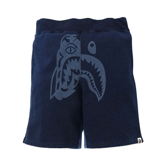Bape Tiger Shark Sweat Shorts 'indigo'