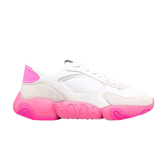 Valentino Bubbleback Sneaker 'white Fuchsia'