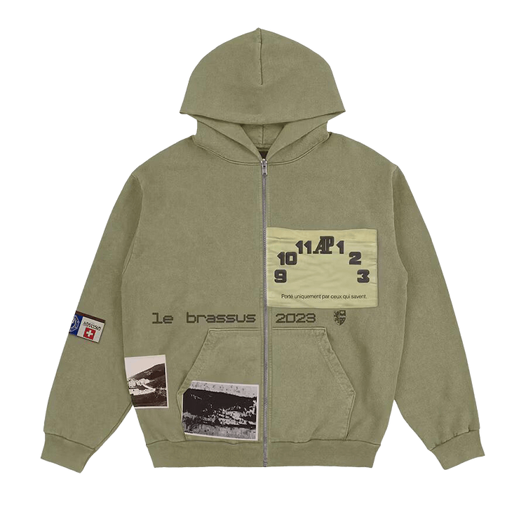 Cactus Jack By Travis Scott X Audemars Piguet Le Brassus Zip Up Hoodie 'khaki Brown'