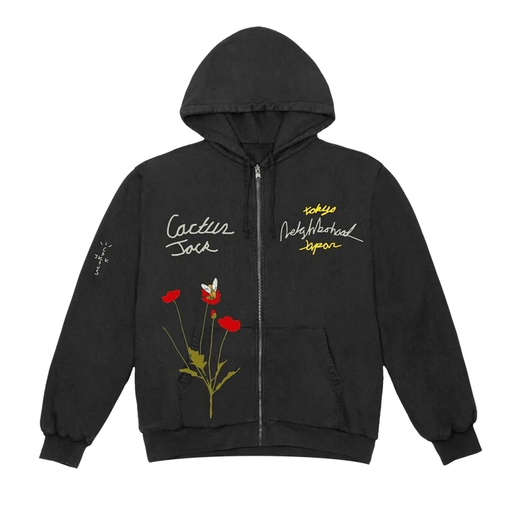 Cactus Jack By Travis Scott X Neighborhood Carousel Hoodie 'black'