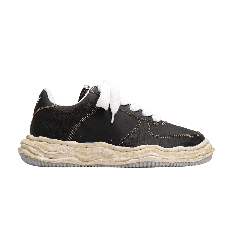 Maison Mihara Yasuhiro Wayne Low 'cracking Leather Black White'