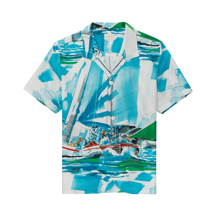 Aimé Leon Dore Silk Cabana Shirt 'regatta'
