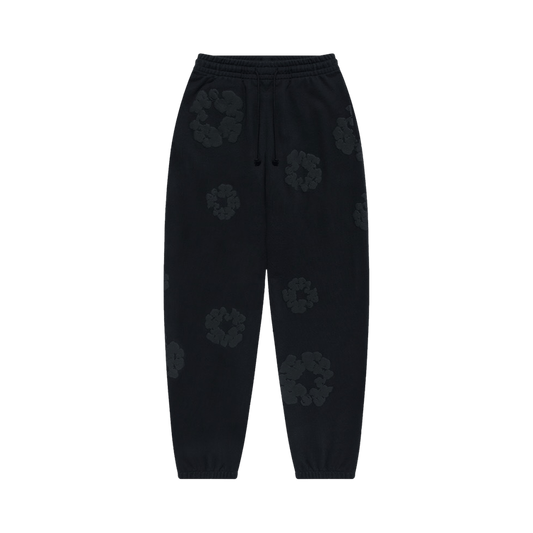 Denim Tears Cotton Wreath Sweatpants 'black Monochrome'