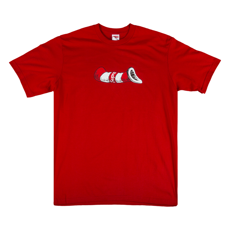 Supreme Cat In The Hat T Shirt 'red'