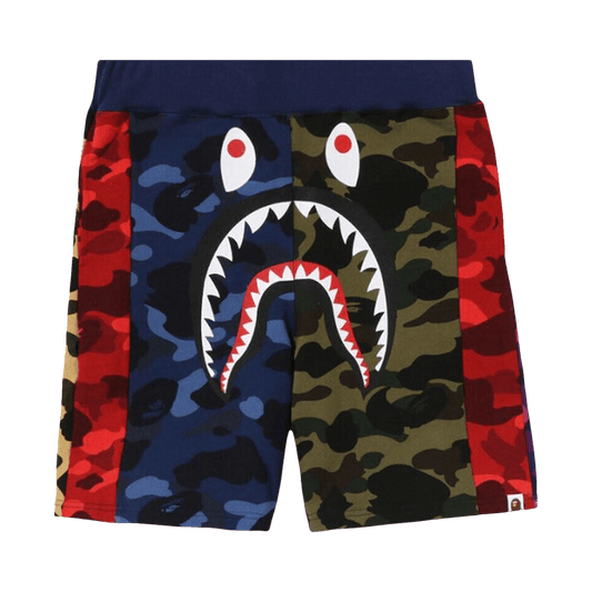 Bape Mix Camo Crazy Sweat Shorts 'multicolor'