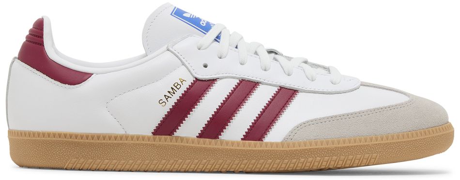 Adidas Samba Og White Burgundy Gum
