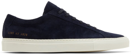 Common Projects Achilles 'waxed Suede Navy'