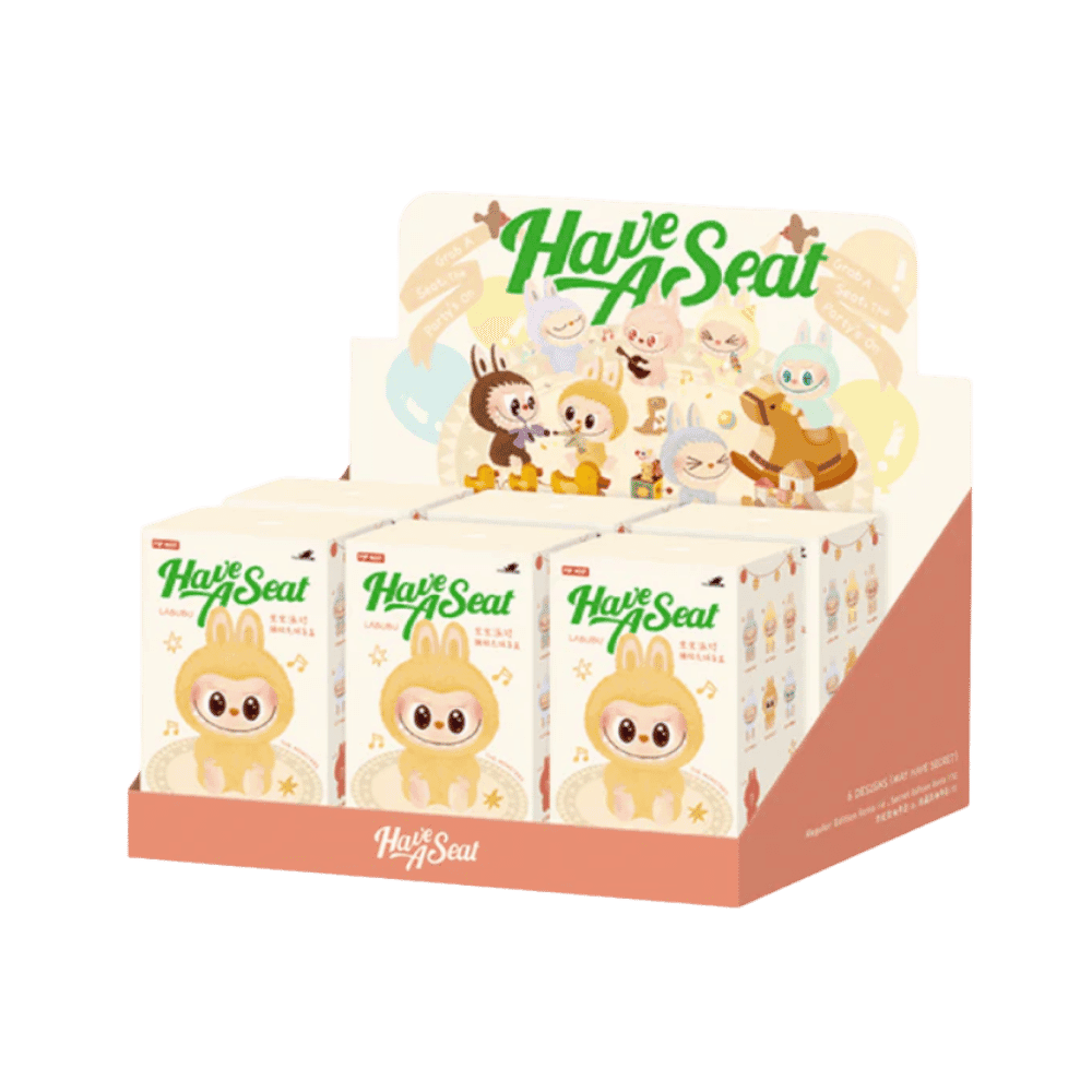 Pop Mart Labubu The Monsters Have A Seat Vinyl Plush Sealed Case (6 Blind Boxes)