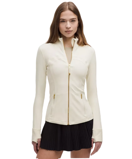 Lululemon Define Jacket Nulu Light Ivory/gold