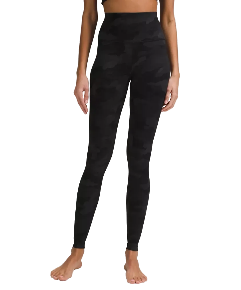 Lululemon Align High Rise Pant 28" Heritage 365 Camo Deep Coal Multi