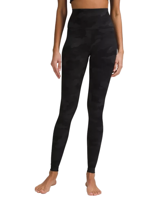 Lululemon Align High Rise Pant 28" Heritage 365 Camo Deep Coal Multi