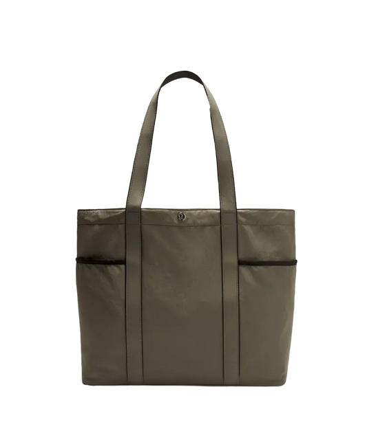 Lululemon Daily Multi Pocket Tote Bag 20l Grey Sage/black