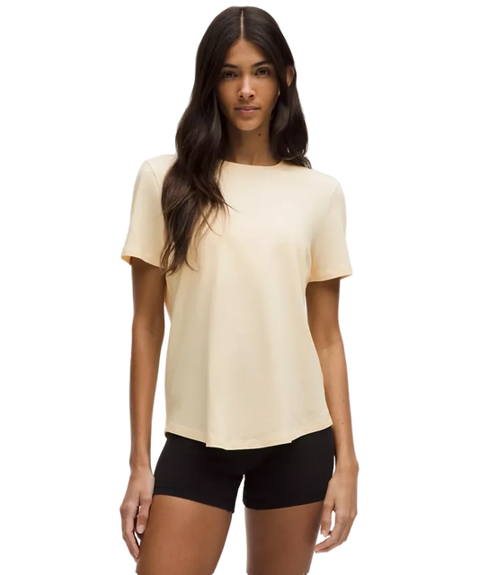 Lululemon Love Curved Hem Crewneck T Shirt Butter Cream