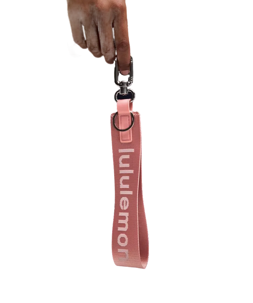 Lululemon Never Lost Keychain Deco Pink/light Ivory