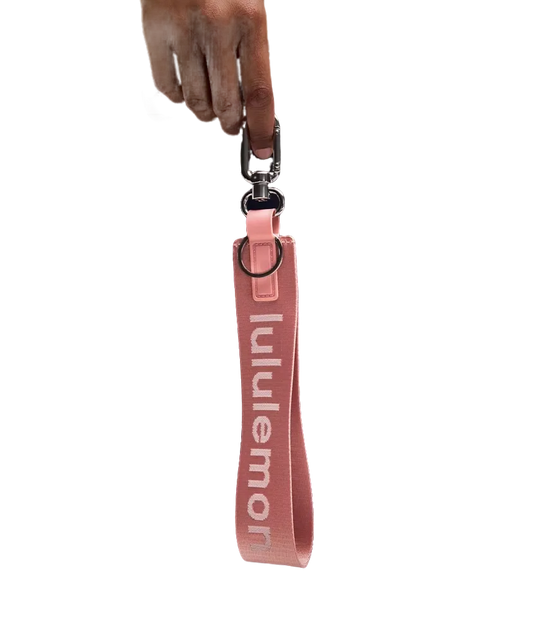 Lululemon Never Lost Keychain Deco Pink/light Ivory