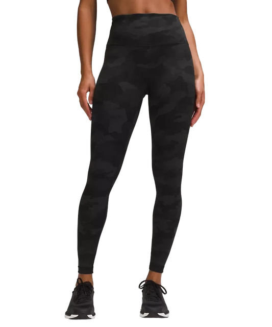 Lululemon Wunder Train High Rise Tight 28" Heritage 365 Camo Deep Coal Multi