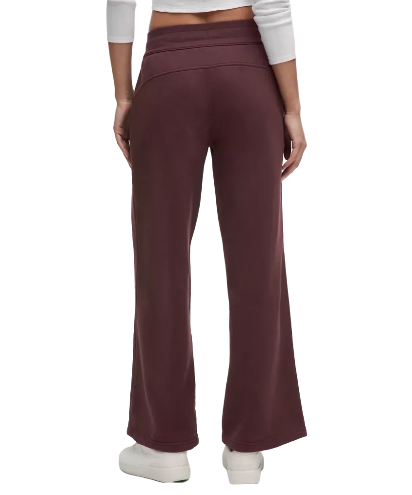 Lululemon Scuba Mid Rise Wide Leg Pant Goodnight Plum
