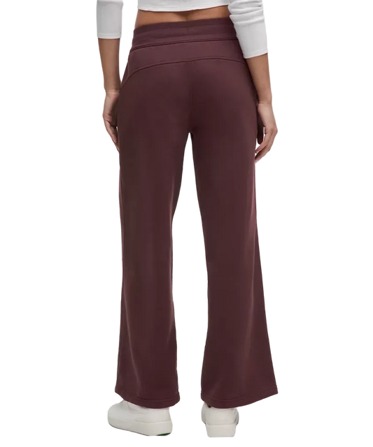 Lululemon Scuba Mid Rise Wide Leg Pant Goodnight Plum