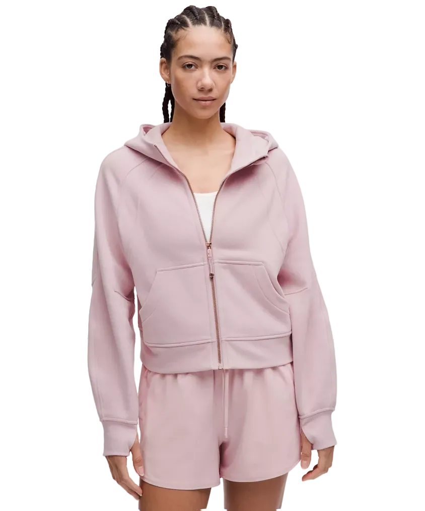 Lululemon Scuba Oversized Full Zip Hoodie Pink Haze/rose Gold