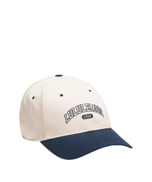 Lululemon Classic Ball Cap Structured Light Ivory/true Navy