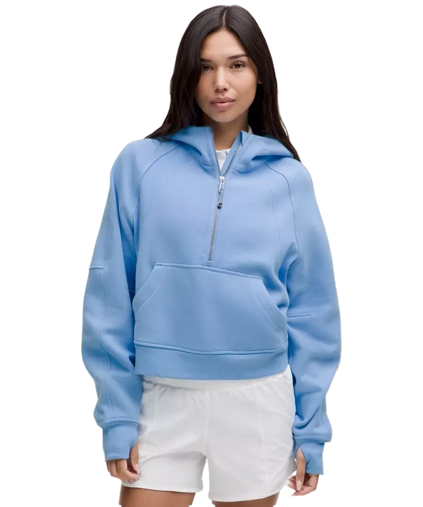 Lululemon Scuba Oversized Half Zip Hoodie Aero Blue