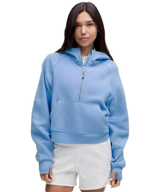 Lululemon Scuba Oversized Half Zip Hoodie Aero Blue