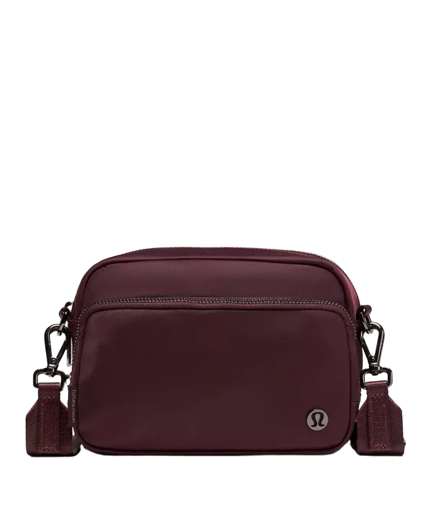 Lululemon Everywhere Crossbody Bag 2l Metal Hardwar Spiced Chai/rose Gold