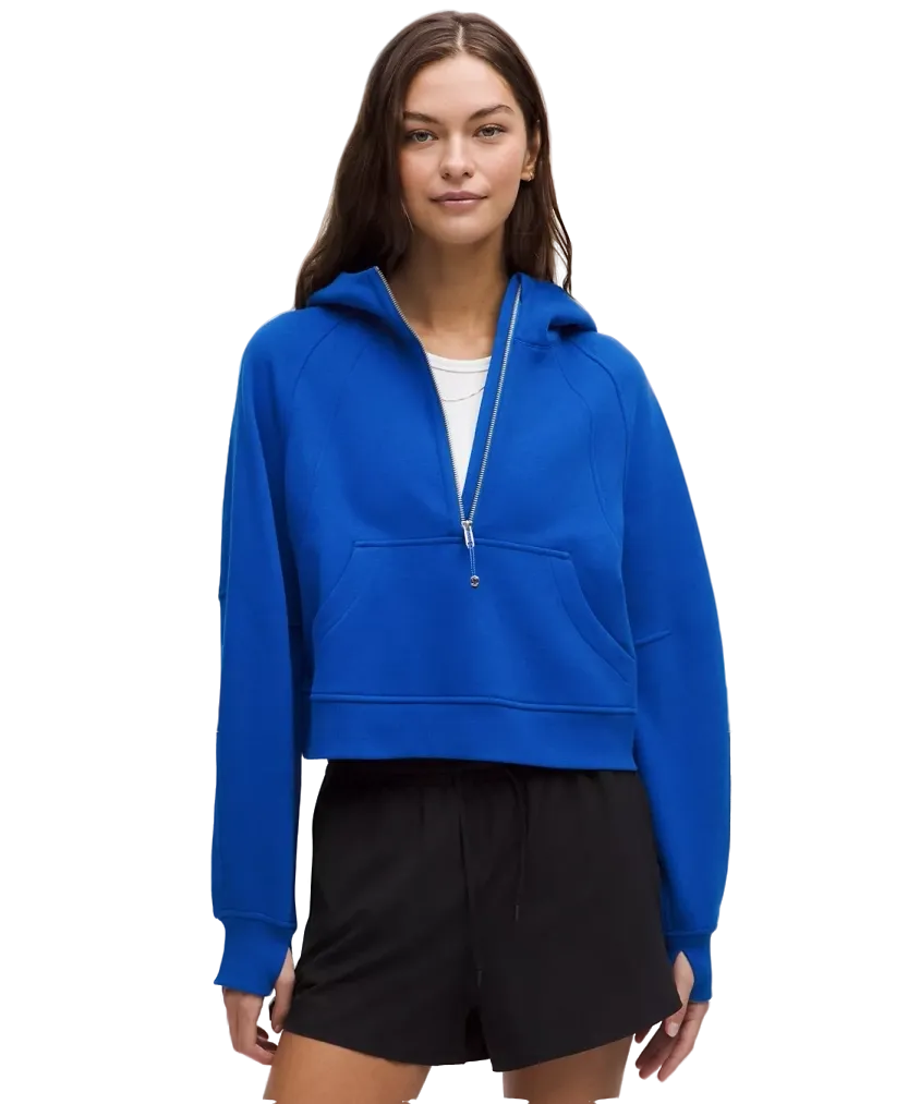 Lululemon Scuba Oversized Half Zip Hoodie Galactic Cobalt