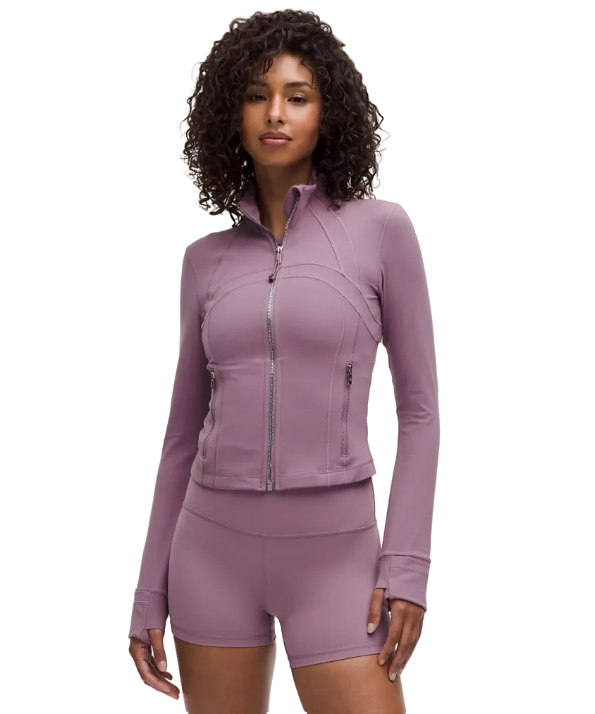 Lululemon Define Cropped Jacket Nulu Lavender Lux/mirror Silver