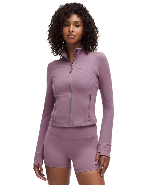 Lululemon Define Cropped Jacket Nulu Lavender Lux/mirror Silver