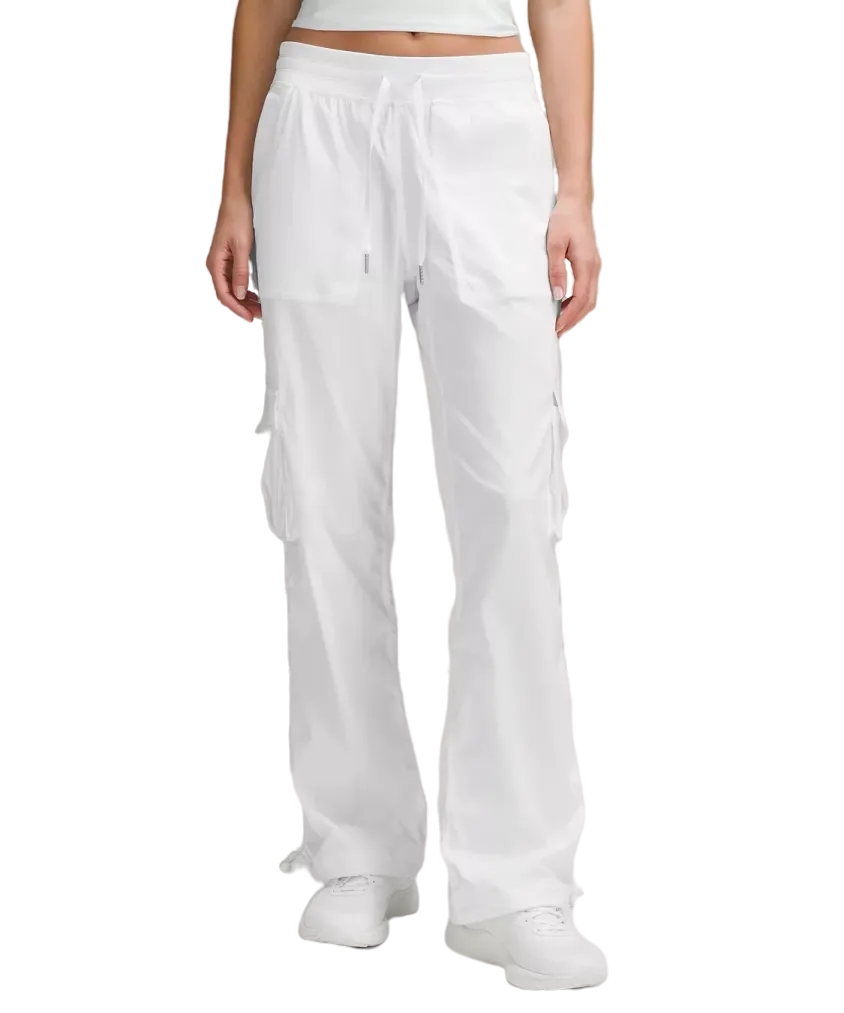 Lululemon Dance Studio Relaxed Fit Mid Rise Cargo Pant White
