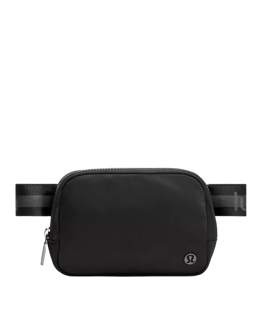 Lululemon Everywhere Belt Bag 1l Wordmark Black/graphite Grey/solar Grey