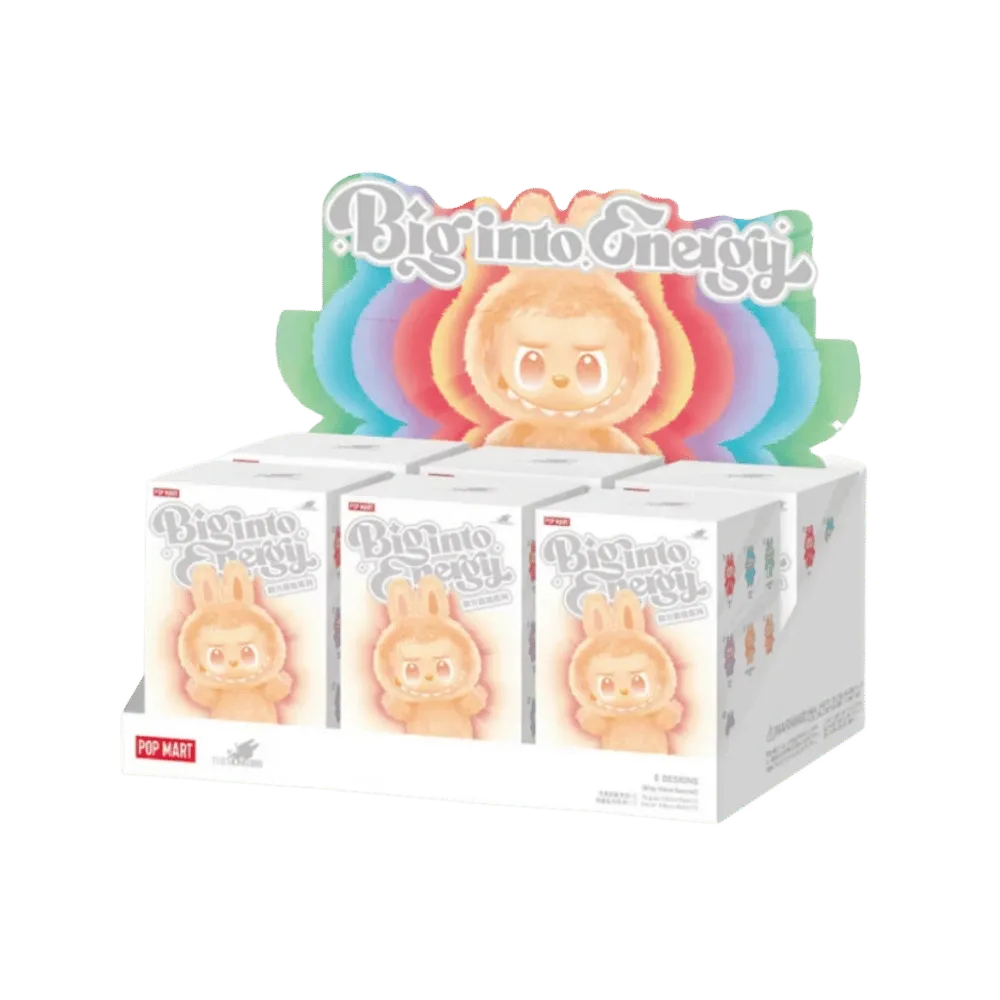 Pop Mart Labubu The Monsters Big Into Energy Series Vinyl Plush Pendant Sealed Case (6 Blind Box)