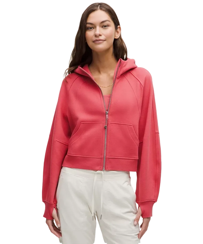 Lululemon Scuba Oversized Full Zip Hoodie Desert Red