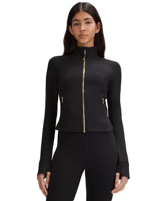 Lululemon Define Cropped Jacket Nulu Black/gold