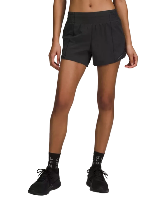 Lululemon Hotty Hot High Rise Lined Short 4" Black