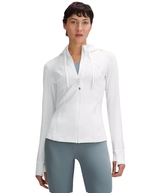 Lululemon Define Hooded Jacket Nulu White