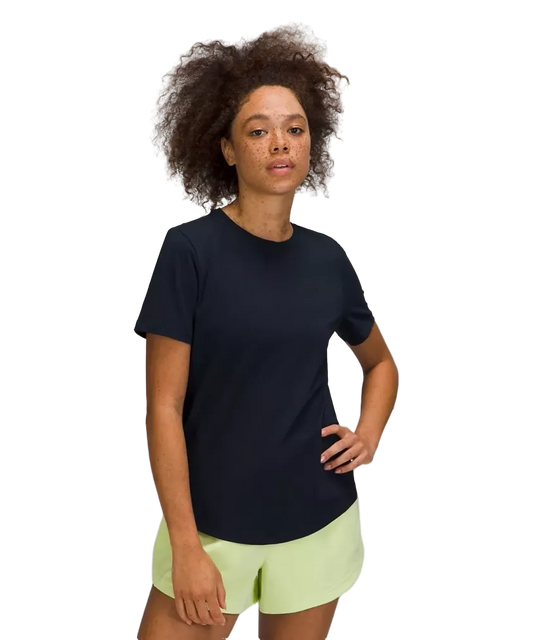 Lululemon Love Curved Hem Crewneck T Shirt True Navy