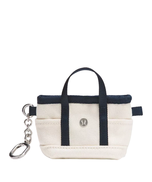 Lululemon Daily Multi Pocket Nano Canvas Tote Bag Natural/true Navy